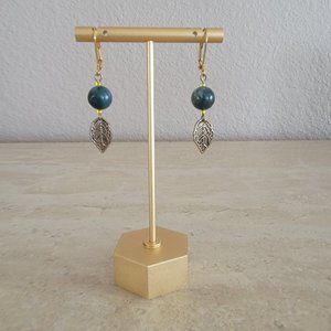 New Handmade Green Fancy Jasper Woman's Earrings